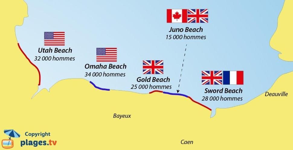 Les Pieds Dans L'Eau - Acces Direct A La Plage Bernières-sur-Mer 외부 사진